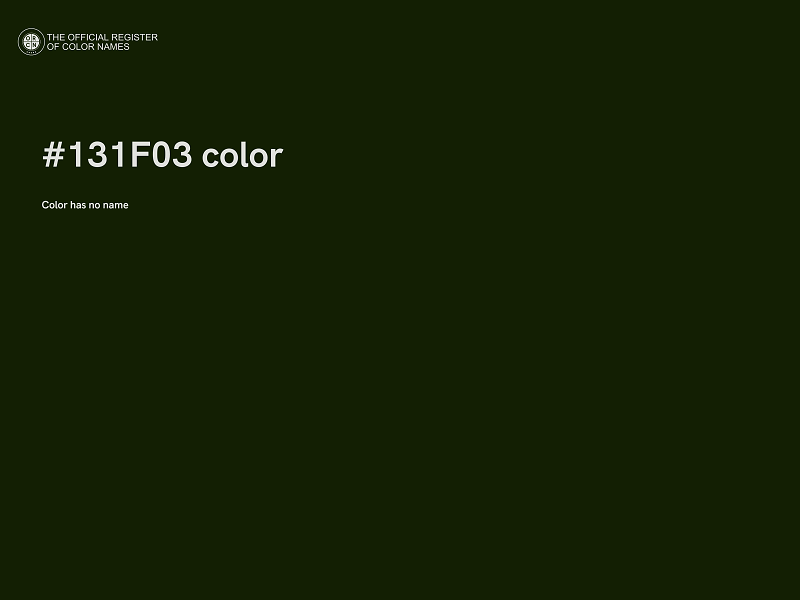#131F03 color image