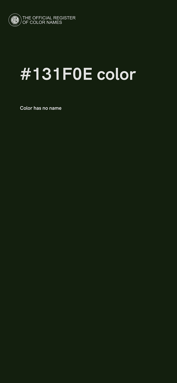 #131F0E color image