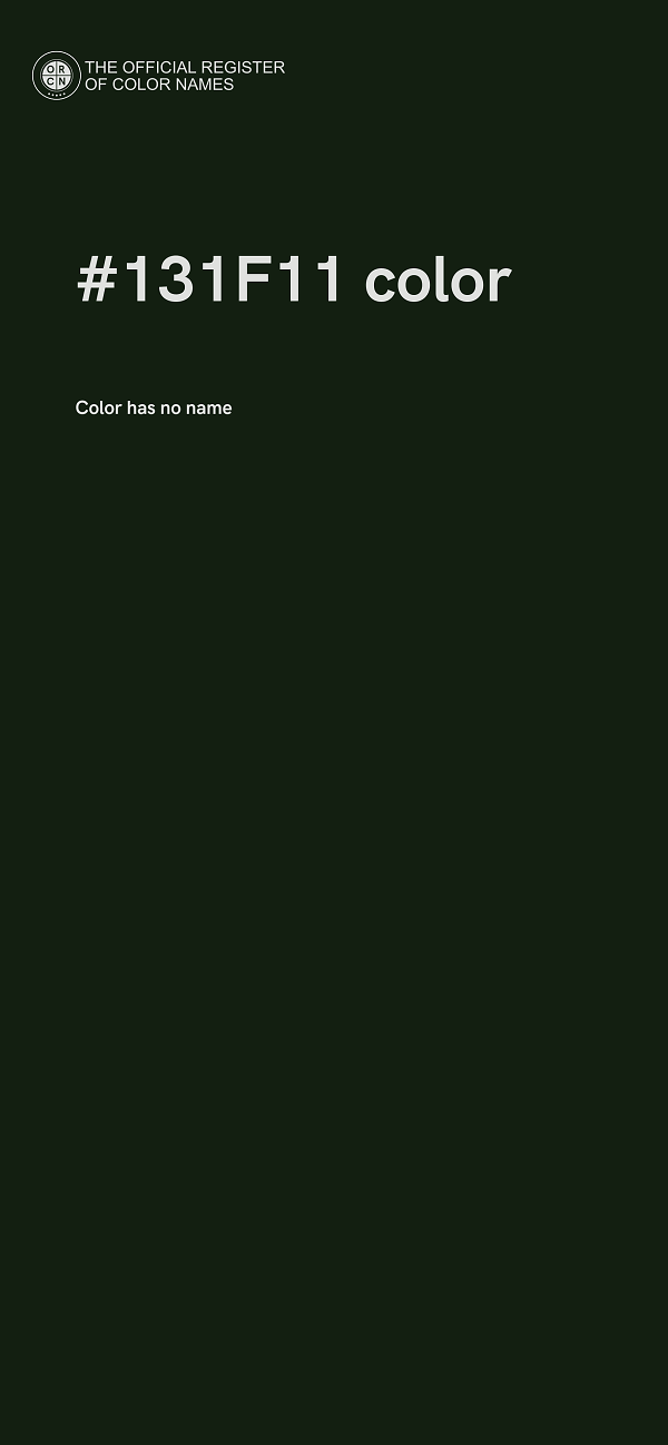 #131F11 color image