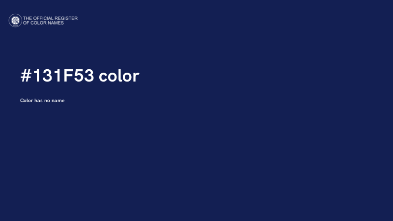 #131F53 color image