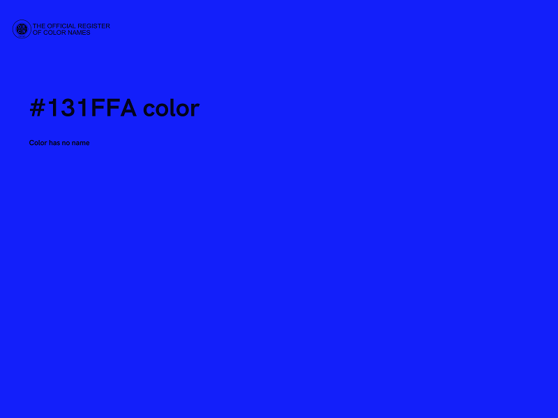 #131FFA color image
