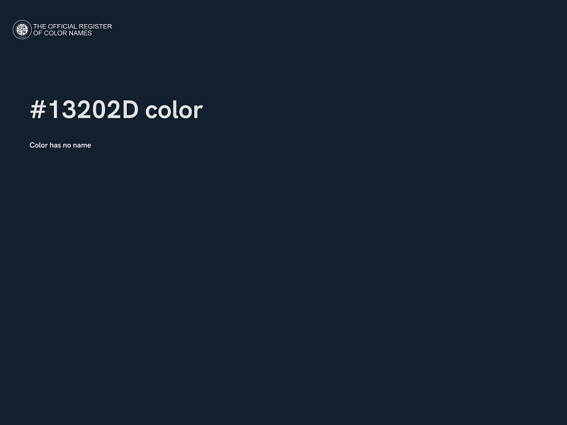 #13202D color image