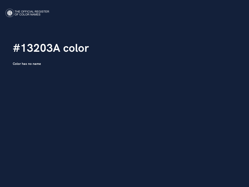 #13203A color image