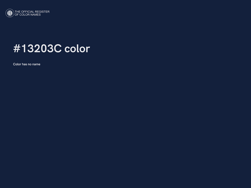 #13203C color image
