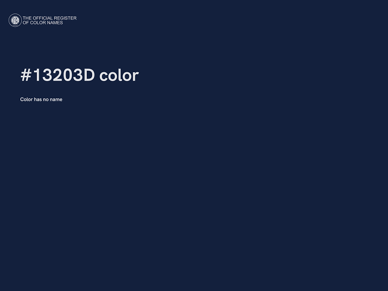 #13203D color image