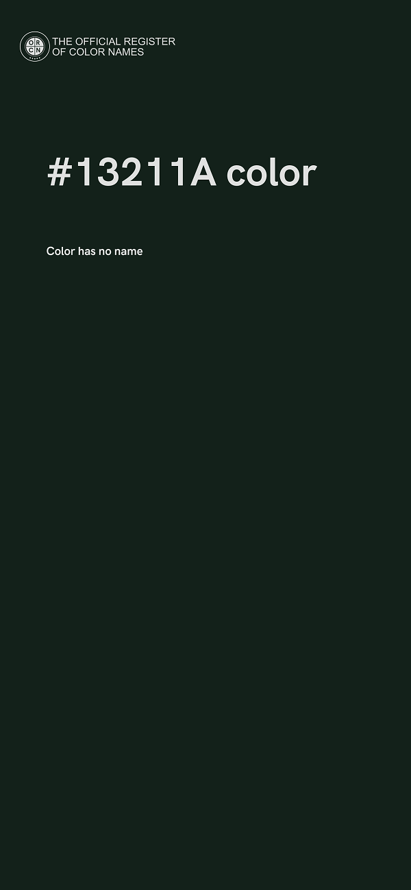 #13211A color image