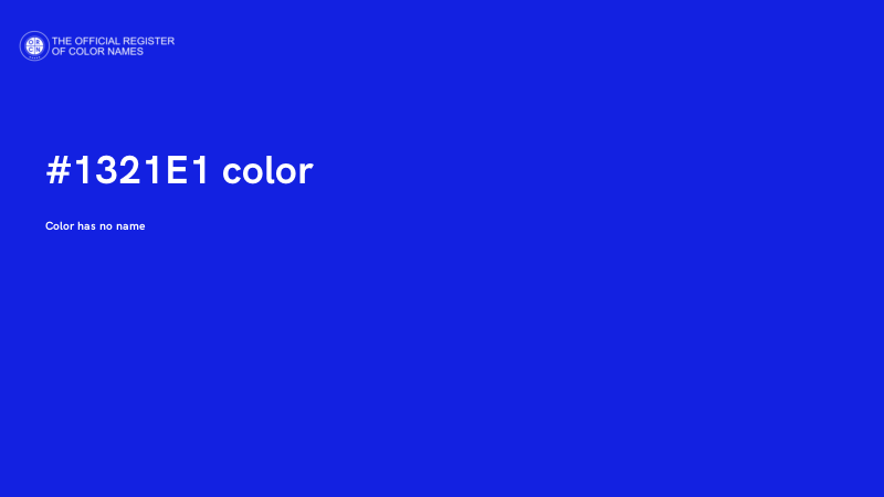 #1321E1 color image