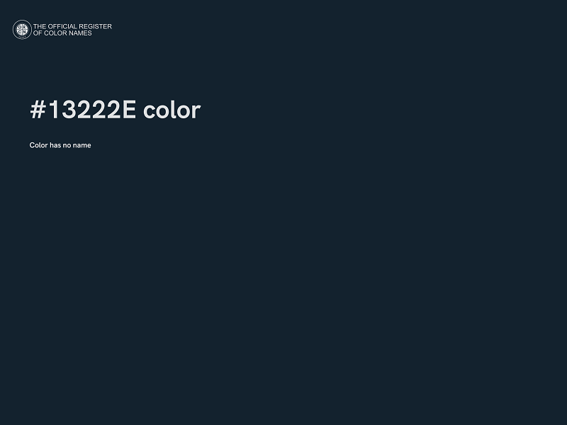 #13222E color image