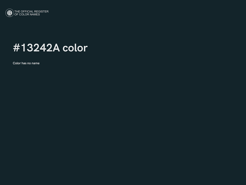 #13242A color image