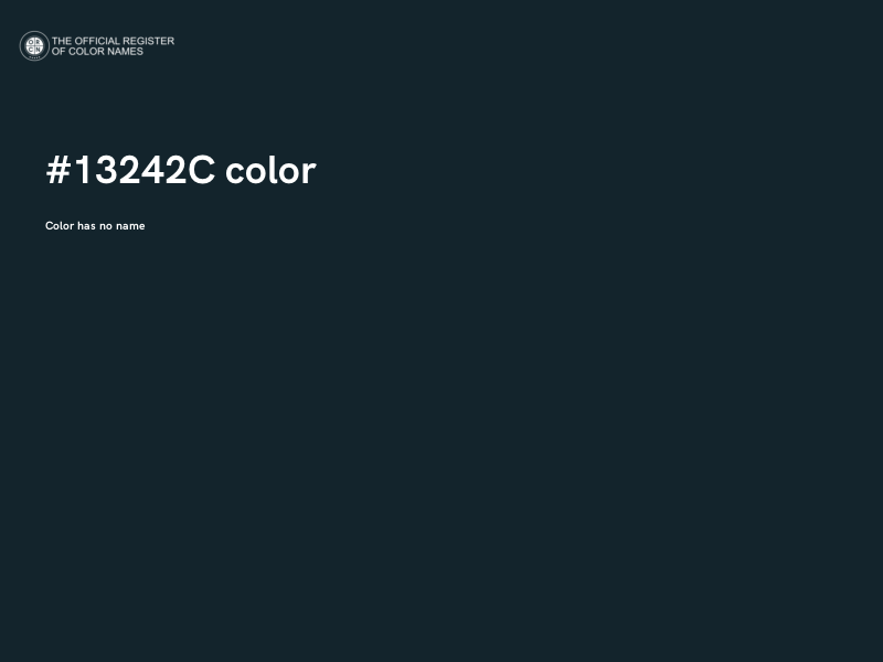#13242C color image