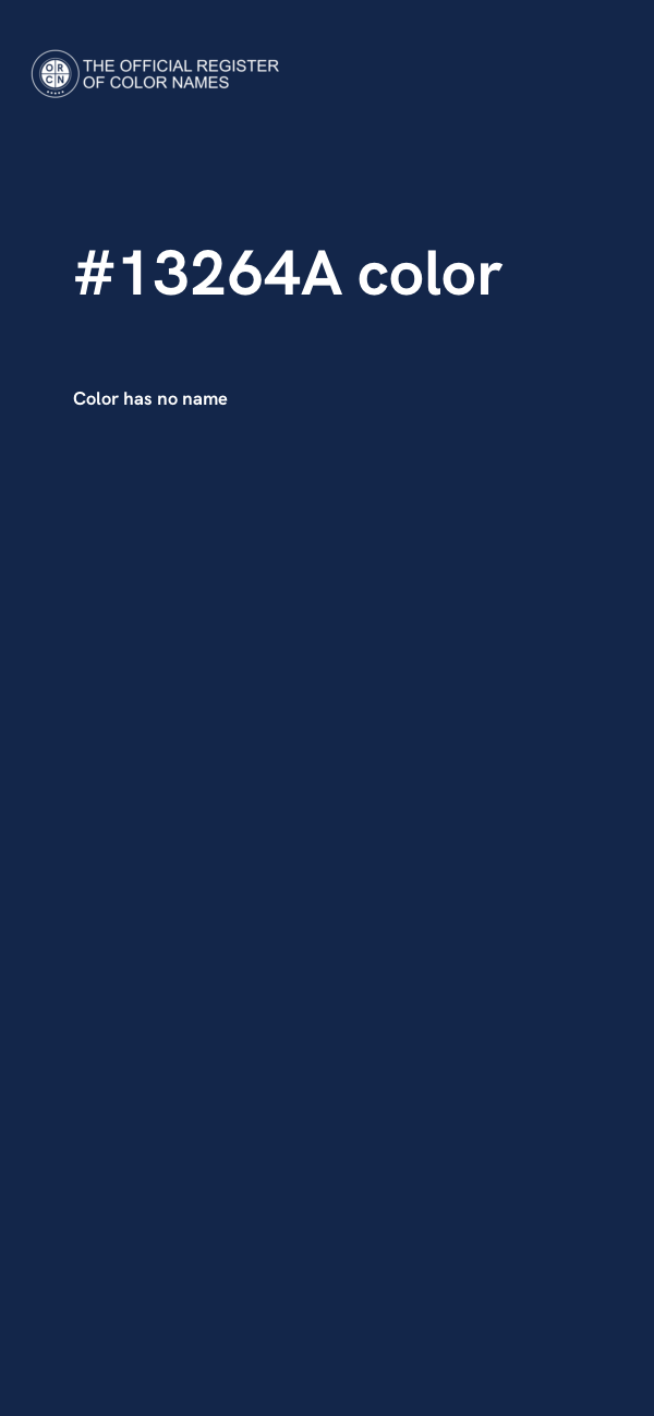 #13264A color image
