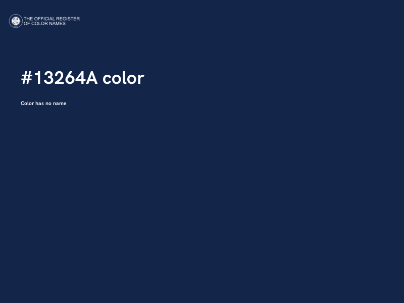 #13264A color image