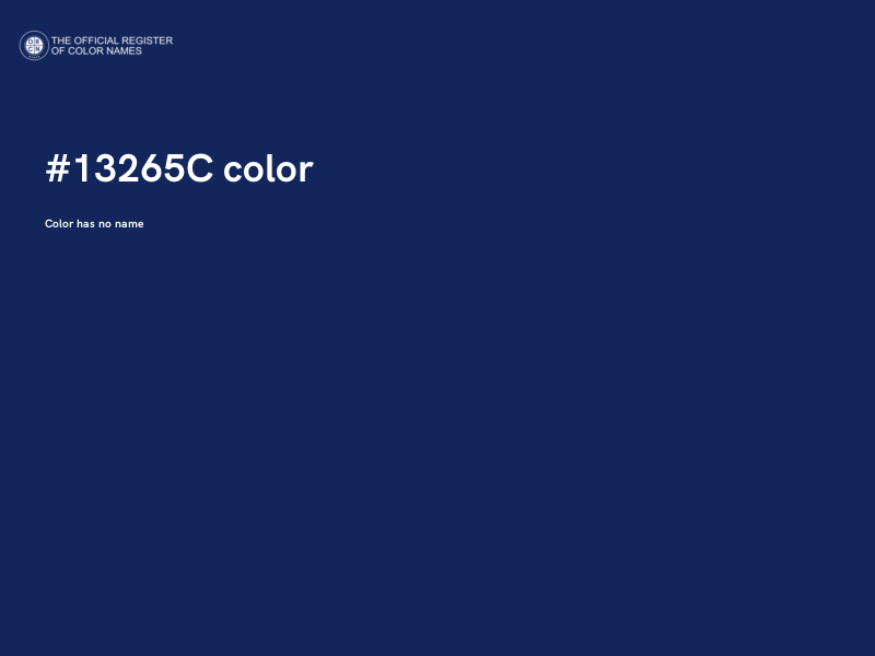 #13265C color image
