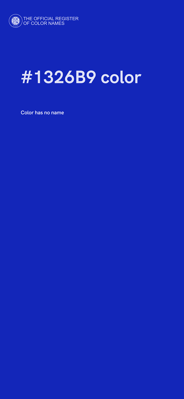 #1326B9 color image