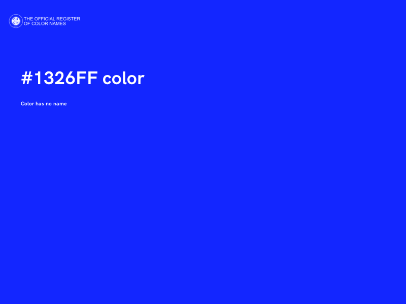 #1326FF color image