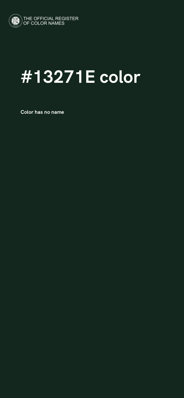 #13271E color image