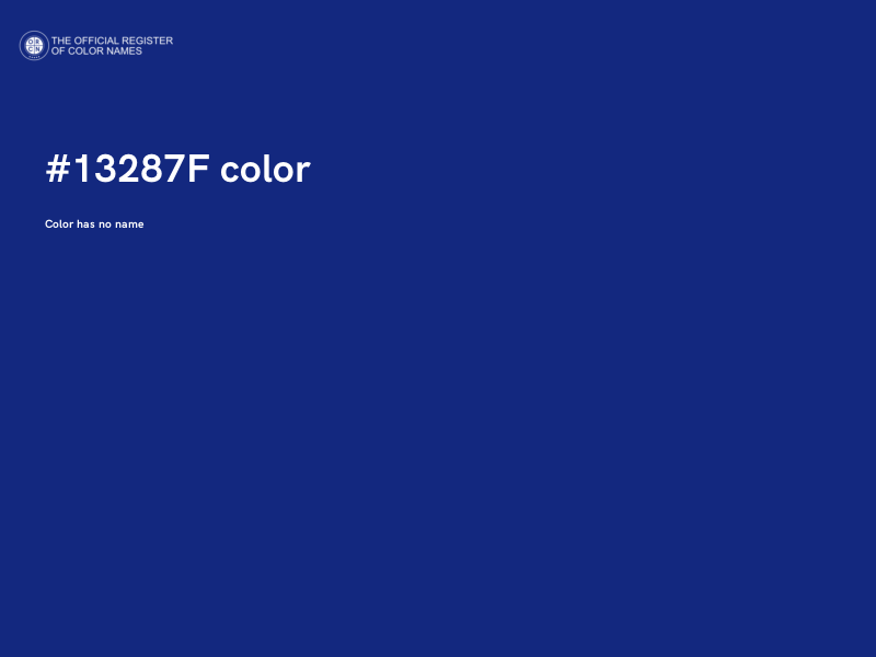 #13287F color image
