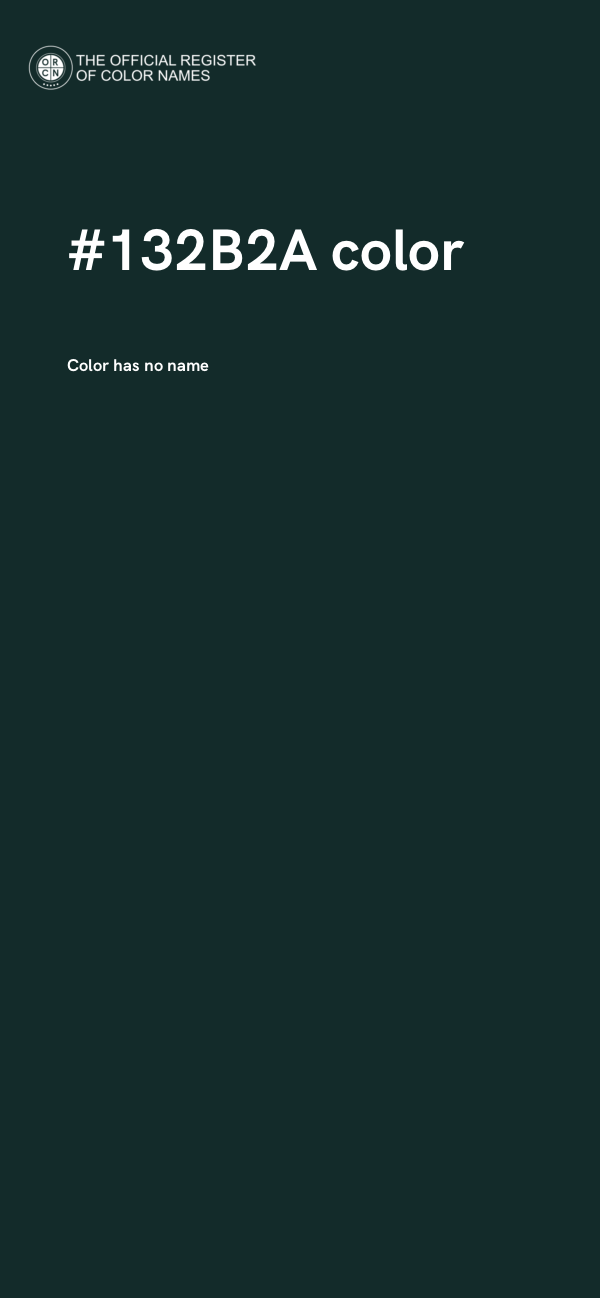 #132B2A color image