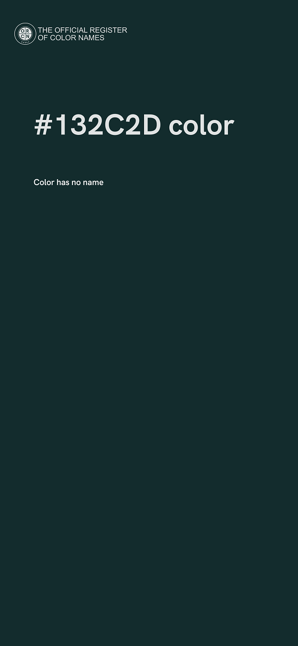 #132C2D color image