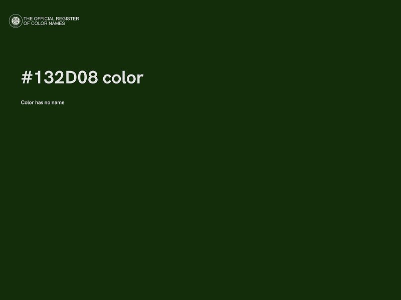 #132D08 color image