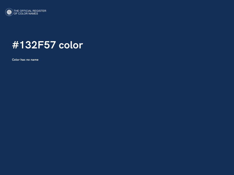 #132F57 color image