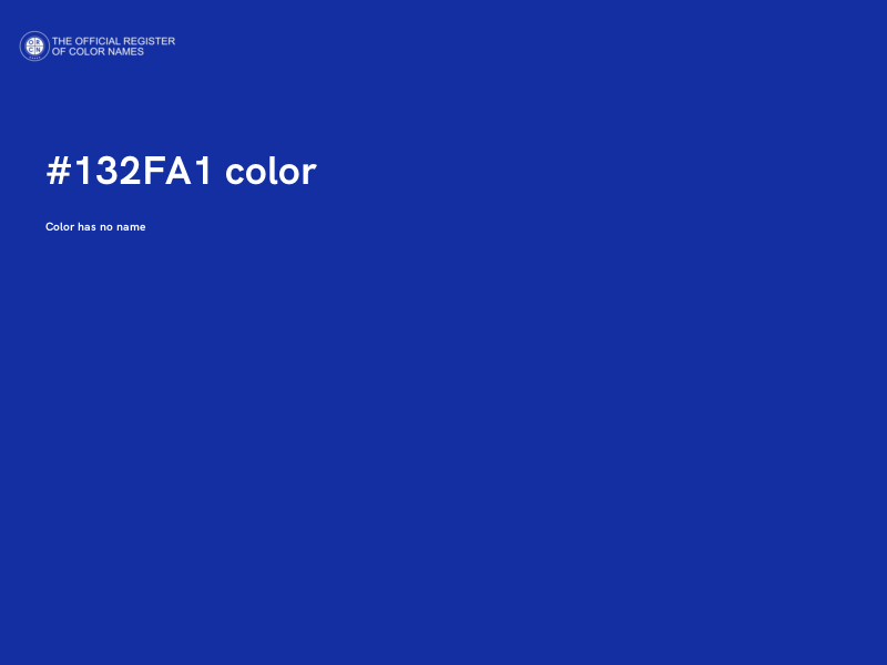 #132FA1 color image