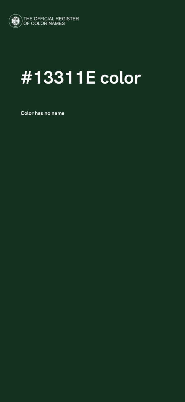 #13311E color image