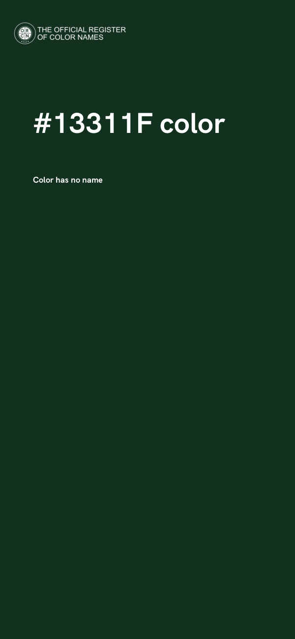 #13311F color image