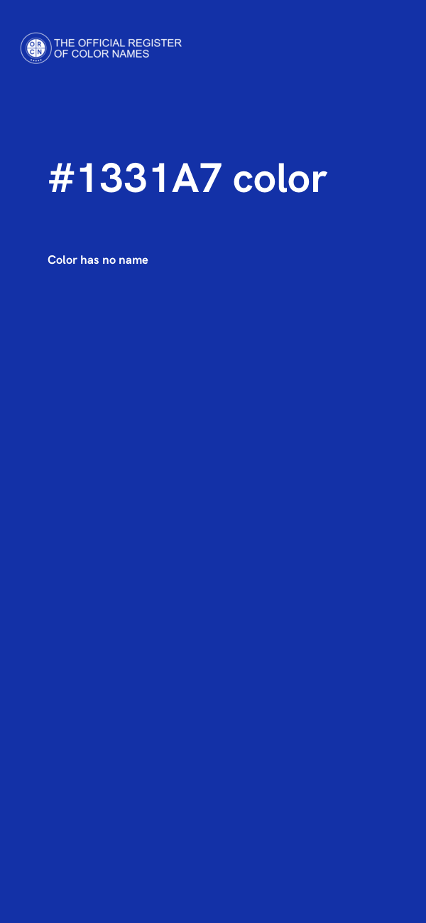 #1331A7 color image