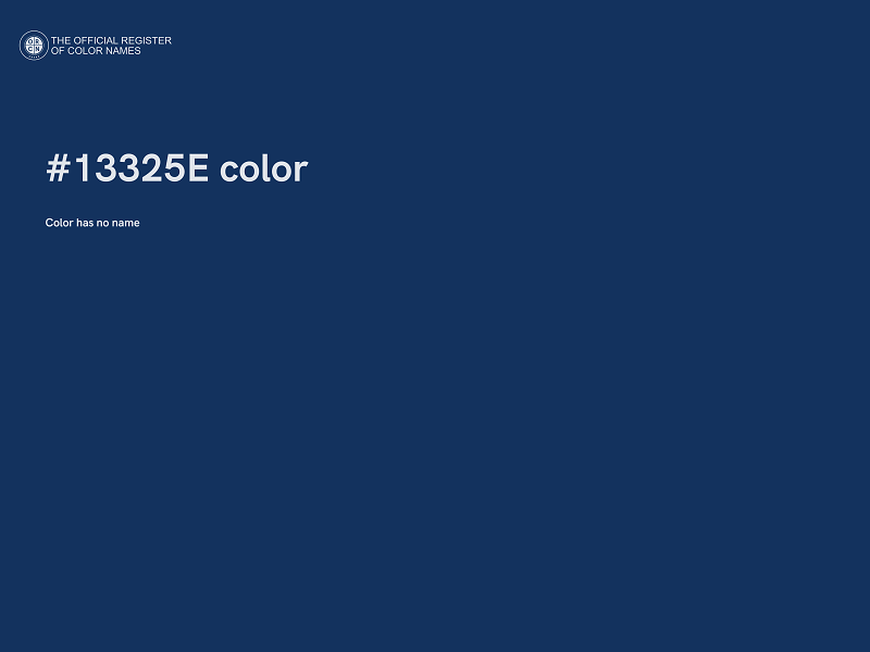 #13325E color image
