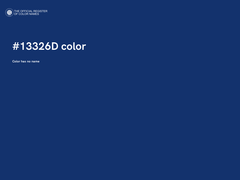 #13326D color image