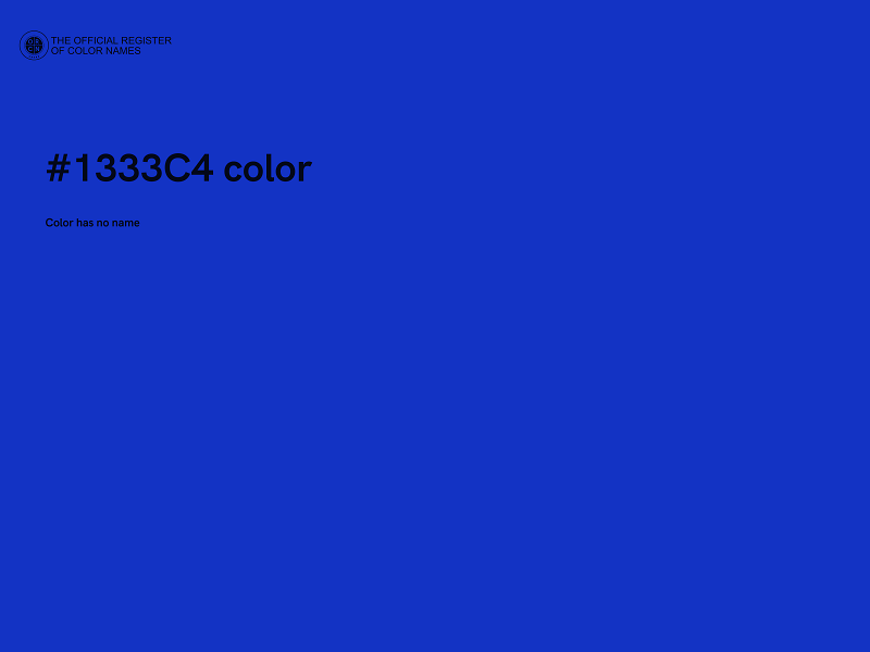 #1333C4 color image