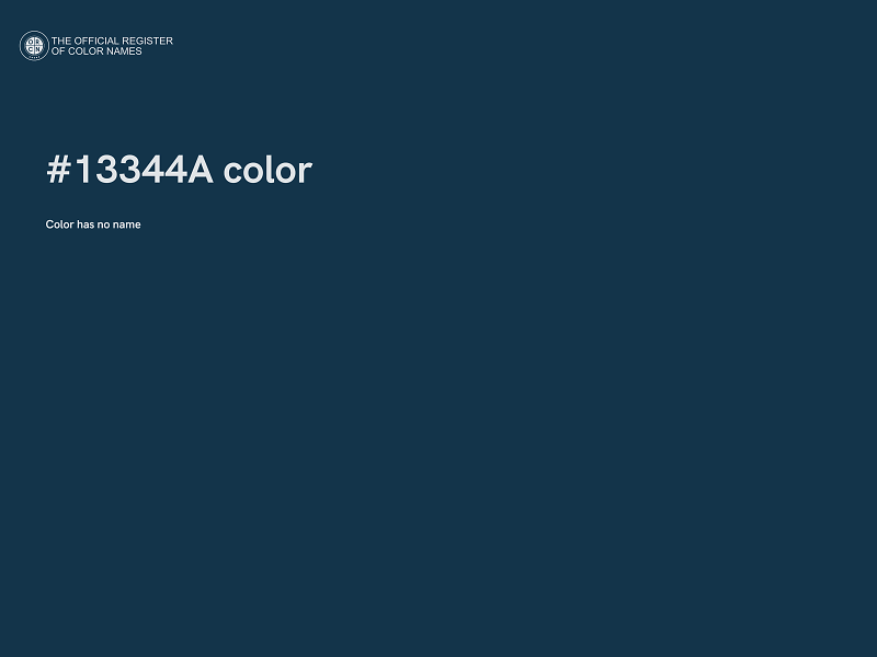 #13344A color image