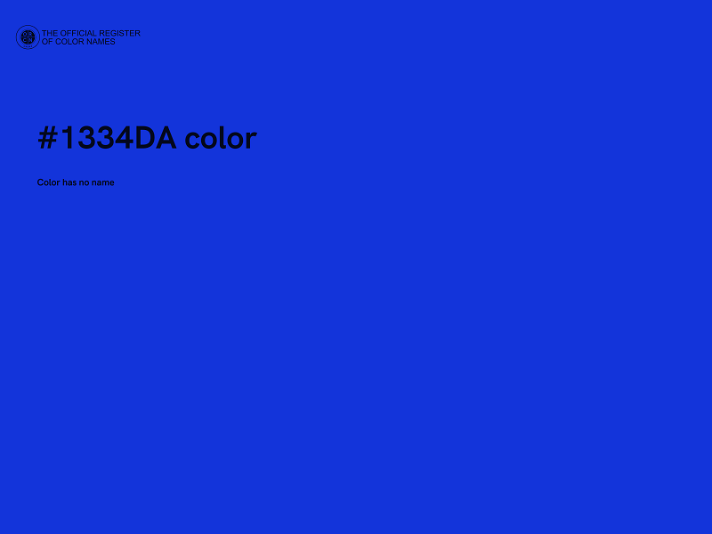#1334DA color image