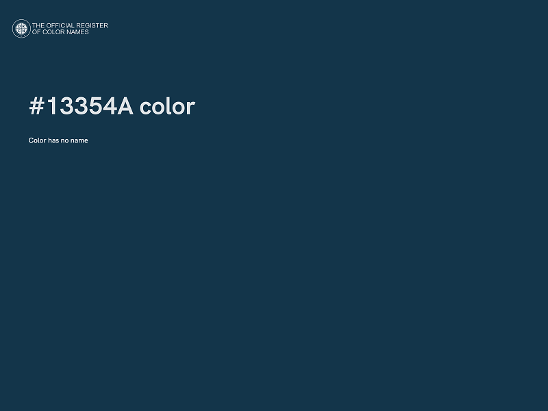 #13354A color image