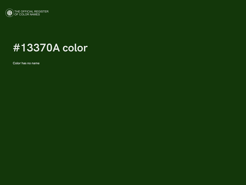 #13370A color image