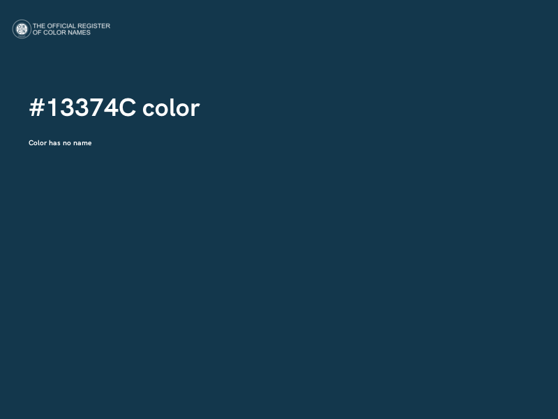 #13374C color image