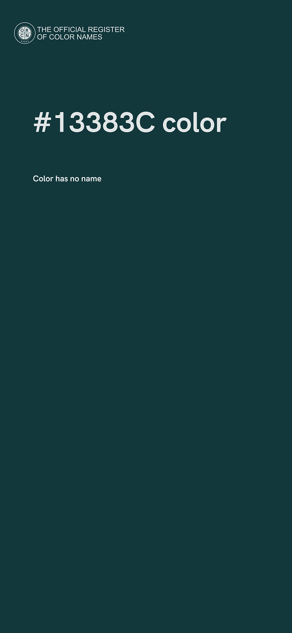 #13383C color image