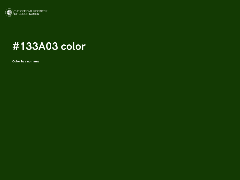 #133A03 color image