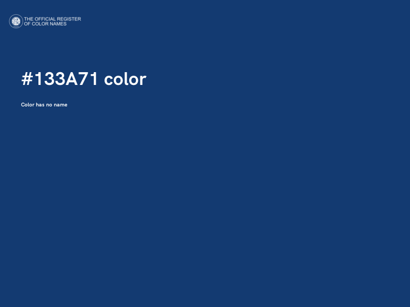 #133A71 color image