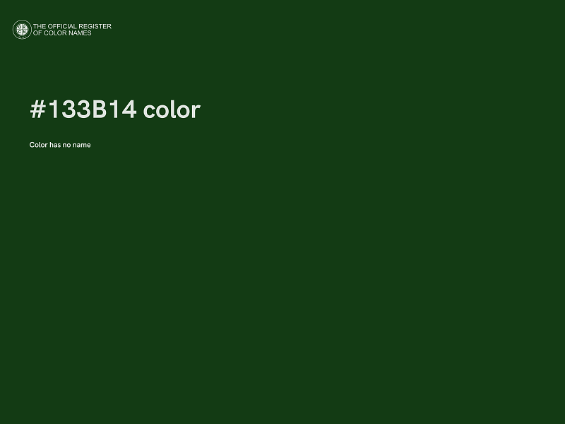 #133B14 color image