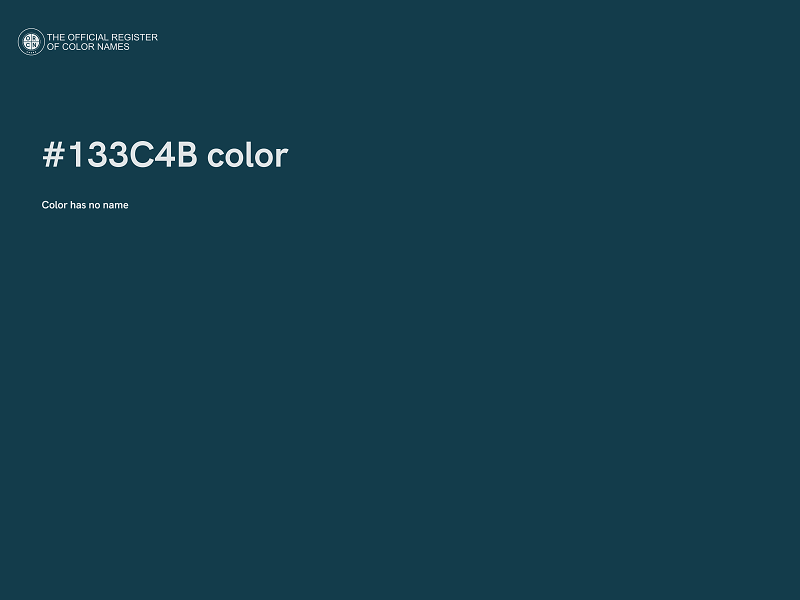 #133C4B color image