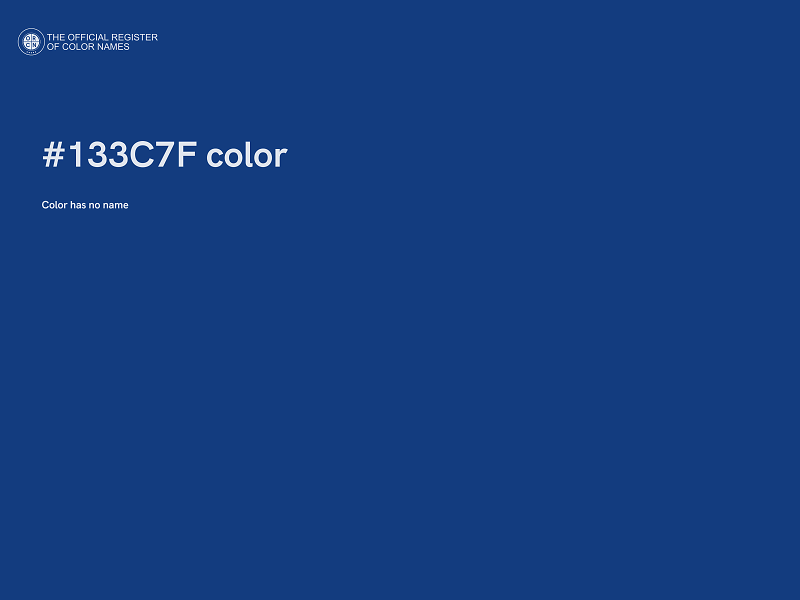 #133C7F color image