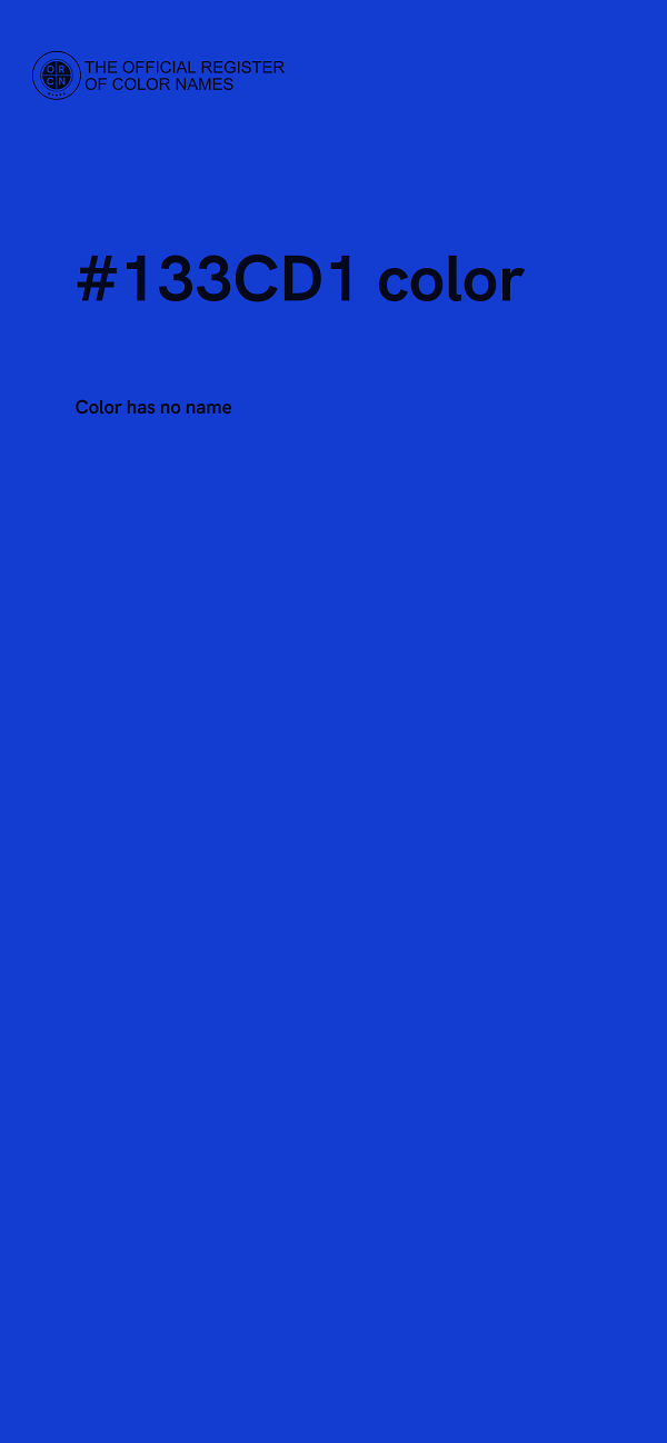 #133CD1 color image