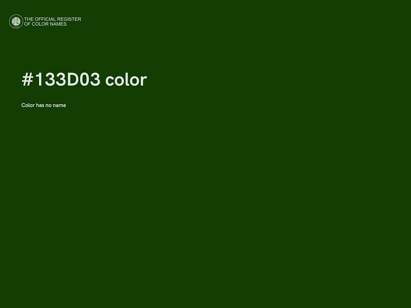 #133D03 color image