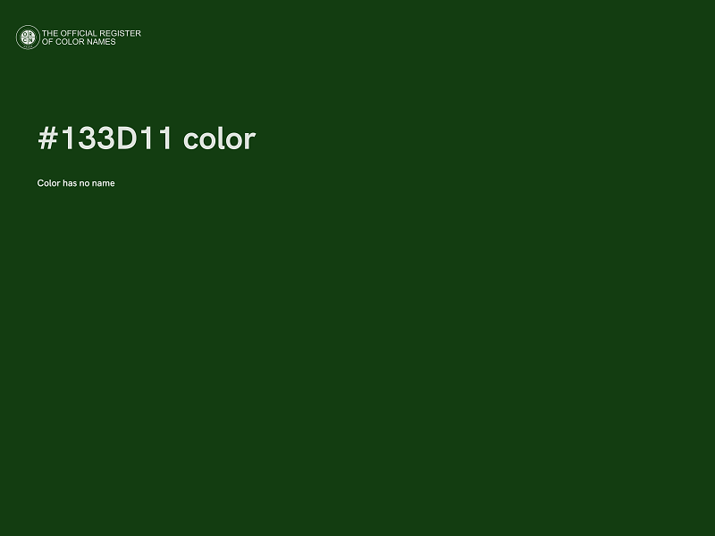 #133D11 color image