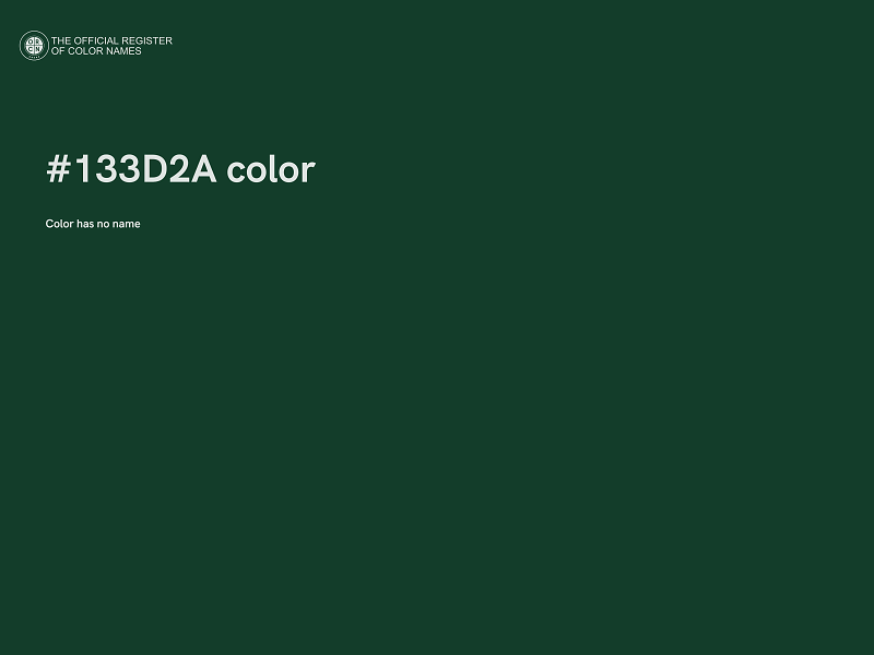 #133D2A color image