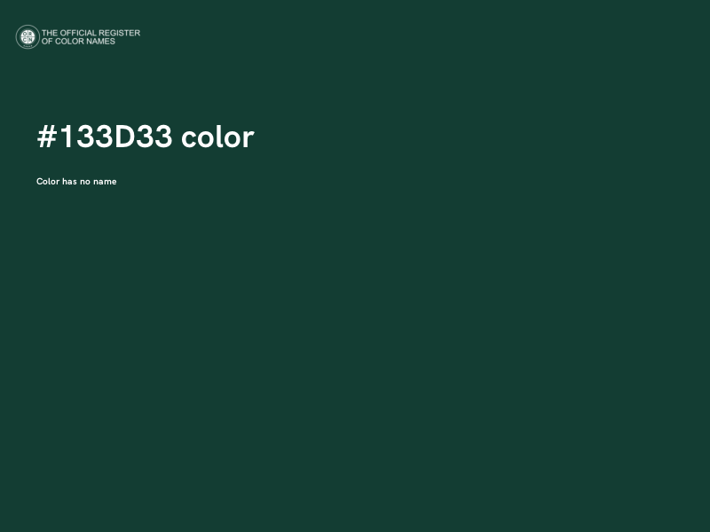 #133D33 color image