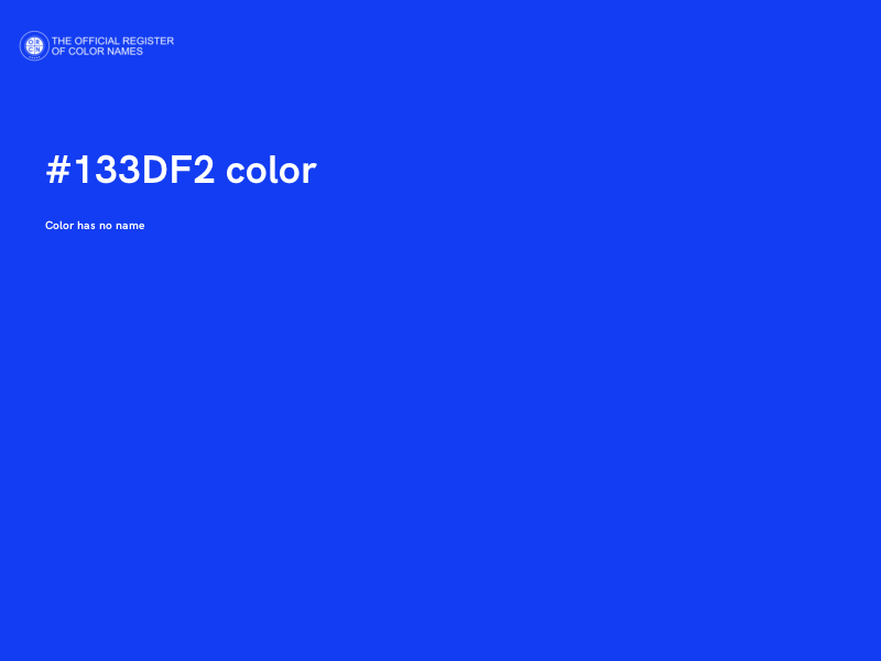 #133DF2 color image