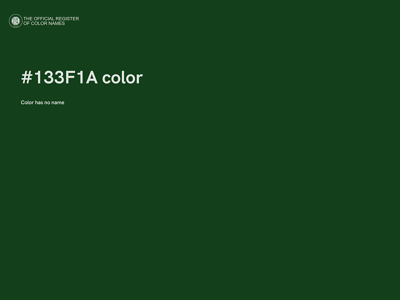 #133F1A color image